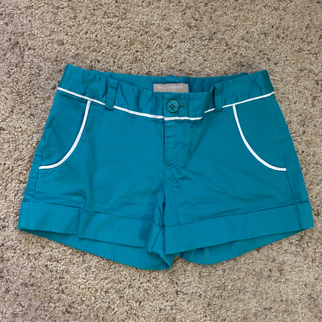 Turquoise Banana Republic Shorts